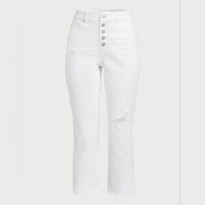 Women's High Rise Straight Crop Jeans, 25" Inseam